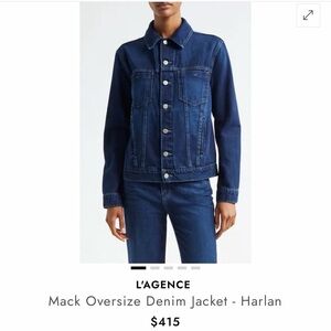 L'AGENCE Dark Blue Denim Jacket